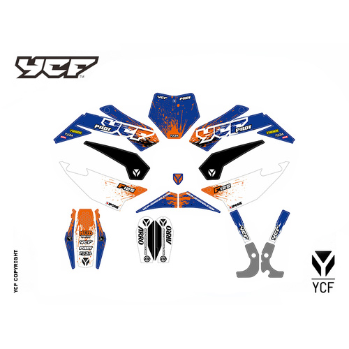 PILOT F125 COMPLETE GRAPHIC KIT 2022 BLUE