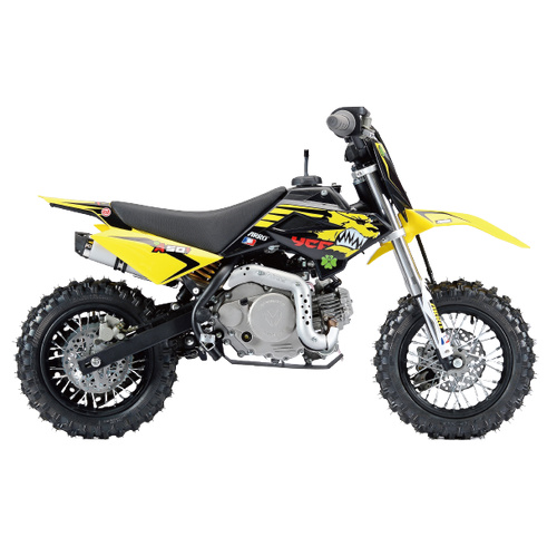 YCF 50A/50E PLASTICS KIT W/- FITTED DECAL SET YELLOW 2015>