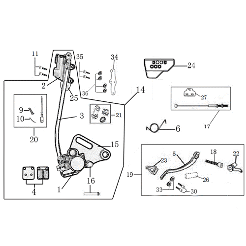 12 REAR BRAKE ASSEMBLY