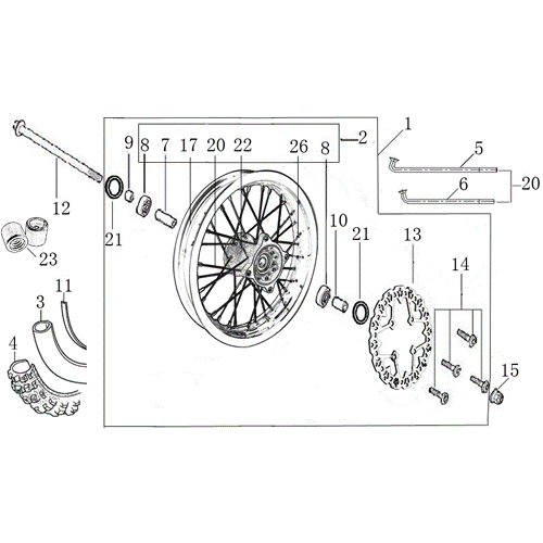 06 FRONT WHEEL ASSEMBLY