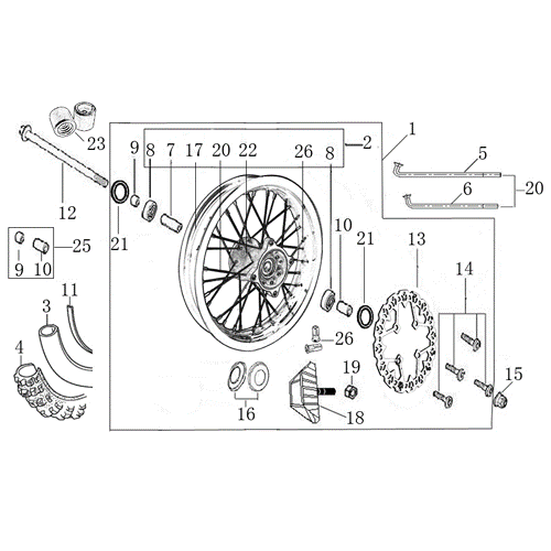 06 FRONT WHEEL ASSEMBLY