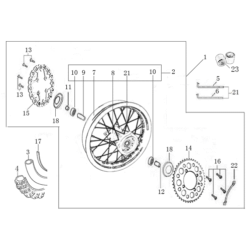 11 REAR WHEEL ASSEMBLY