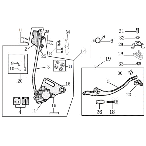 12 REAR BRAKE ASSEMBLY