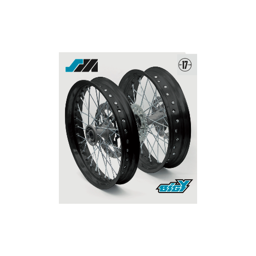 COMPLETE ALUMINIUM FRONT WHEEL 2.50X17'