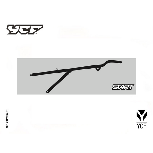 REAR FRAME PART CHROMOLY (2020>) - BLACK